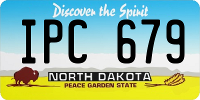 ND license plate IPC679