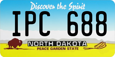 ND license plate IPC688
