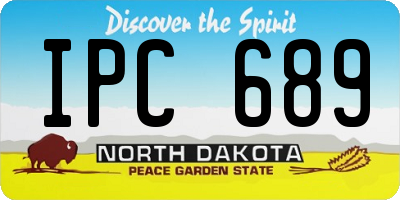 ND license plate IPC689