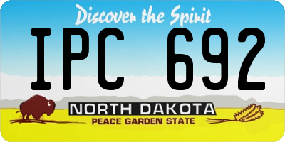 ND license plate IPC692