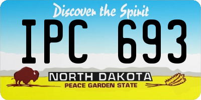 ND license plate IPC693