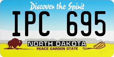 ND license plate IPC695