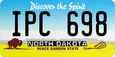 ND license plate IPC698