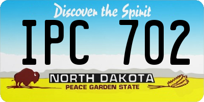 ND license plate IPC702
