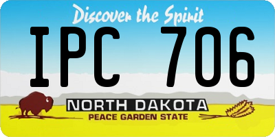 ND license plate IPC706