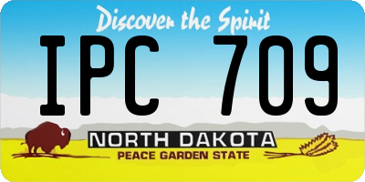 ND license plate IPC709