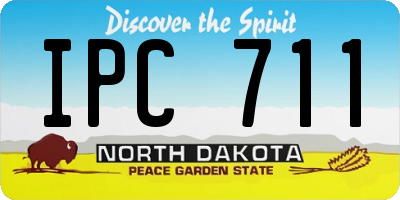 ND license plate IPC711