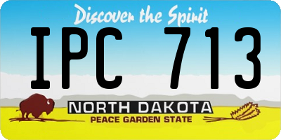 ND license plate IPC713