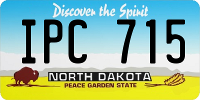 ND license plate IPC715