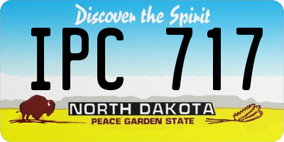 ND license plate IPC717