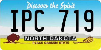 ND license plate IPC719