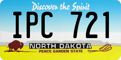 ND license plate IPC721