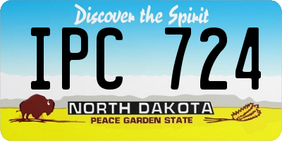 ND license plate IPC724