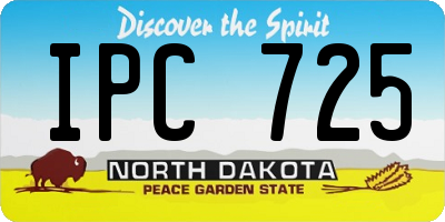 ND license plate IPC725