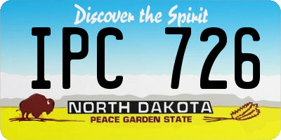 ND license plate IPC726