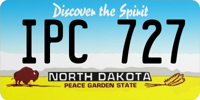 ND license plate IPC727
