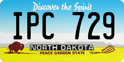 ND license plate IPC729