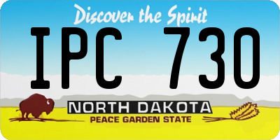 ND license plate IPC730