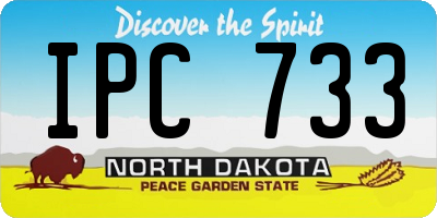 ND license plate IPC733