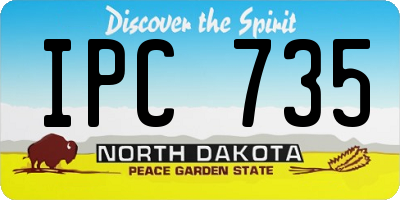 ND license plate IPC735