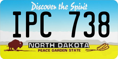 ND license plate IPC738
