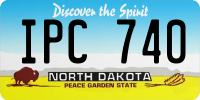 ND license plate IPC740