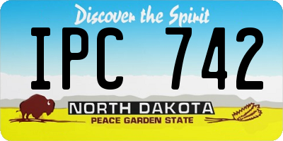 ND license plate IPC742