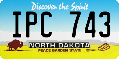 ND license plate IPC743