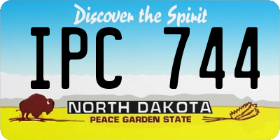 ND license plate IPC744
