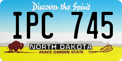 ND license plate IPC745
