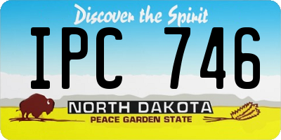 ND license plate IPC746