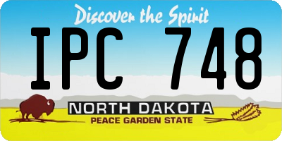 ND license plate IPC748
