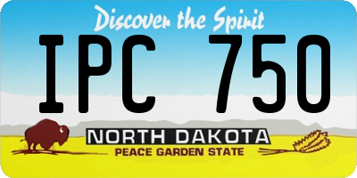ND license plate IPC750