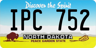ND license plate IPC752
