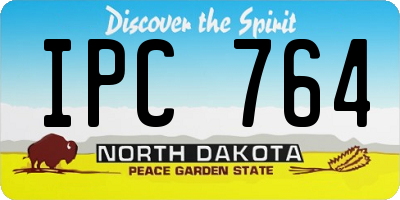 ND license plate IPC764