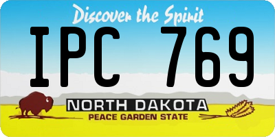 ND license plate IPC769