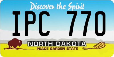 ND license plate IPC770