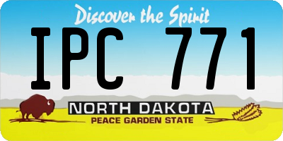 ND license plate IPC771