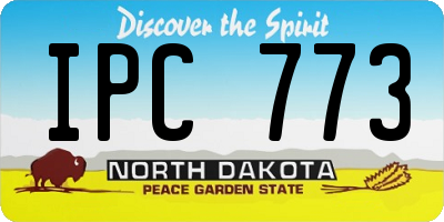ND license plate IPC773