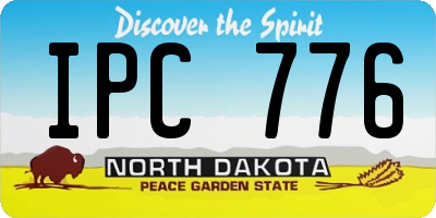 ND license plate IPC776