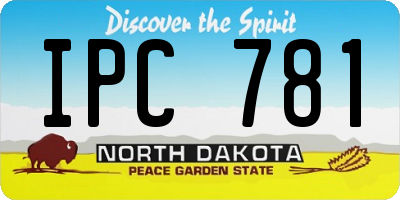 ND license plate IPC781