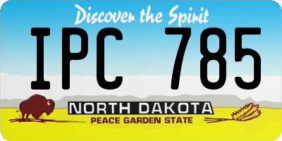 ND license plate IPC785