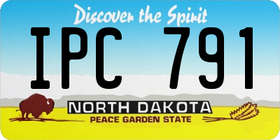 ND license plate IPC791