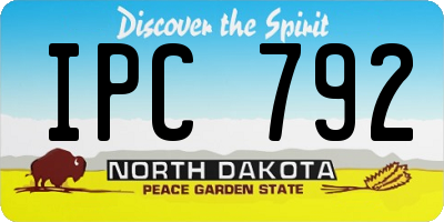 ND license plate IPC792