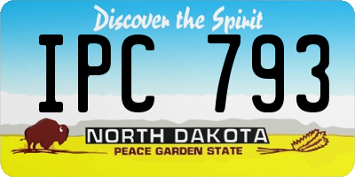 ND license plate IPC793