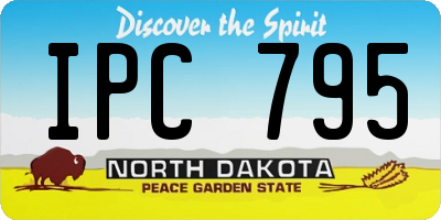 ND license plate IPC795