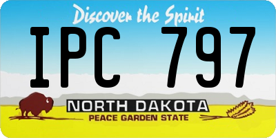 ND license plate IPC797