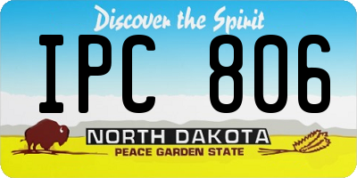 ND license plate IPC806