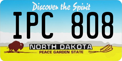 ND license plate IPC808