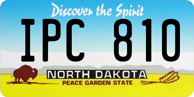ND license plate IPC810